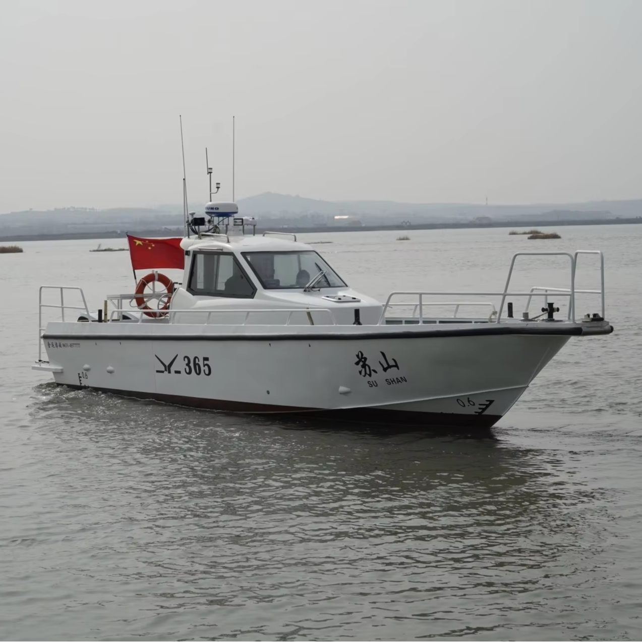 GOLDLUCK JY-365 Luxury 36 Feet/11.08m Aluminum Fiberglass Yacht Outboard Marine Engine Tourism Fishing Sports River Welded